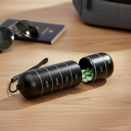 Travel Compact Pill Organizer - Pexav