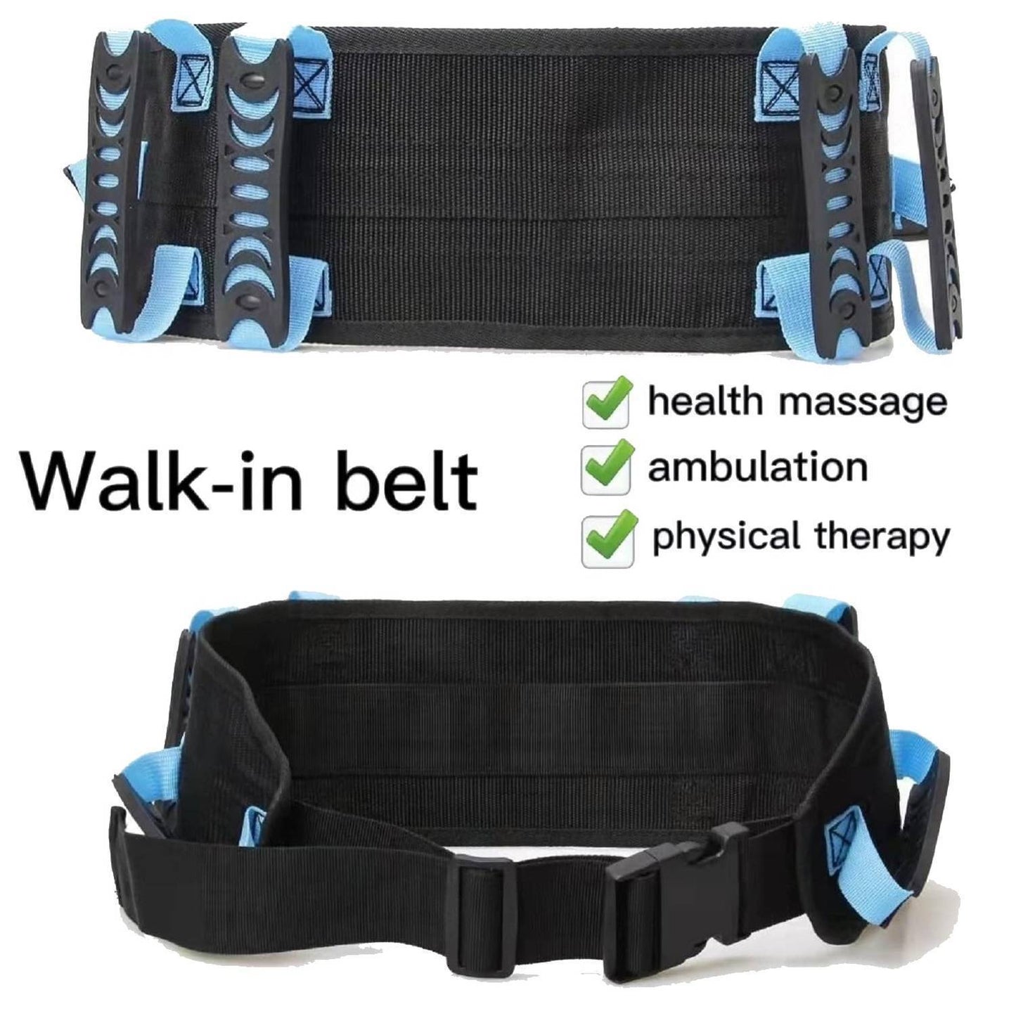 Transfer Belts for Lifting Seniors - Adjustable Gait Waist Belts Transfer Belts Patient Ambulation Walking Aid Belt