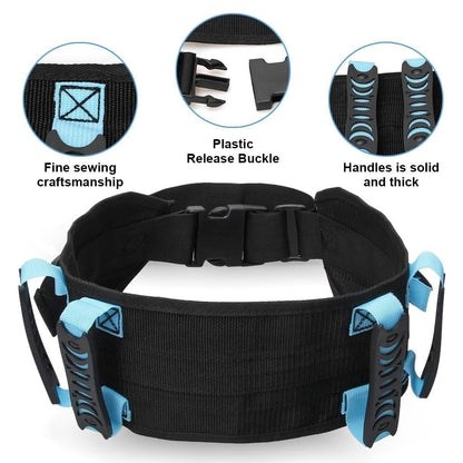 Transfer Belts for Lifting Seniors - Adjustable Gait Waist Belts Transfer Belts Patient Ambulation Walking Aid Belt