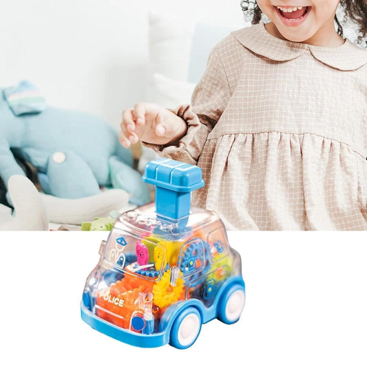 Clear Toy Car with Easy Push Button Action - Pexav