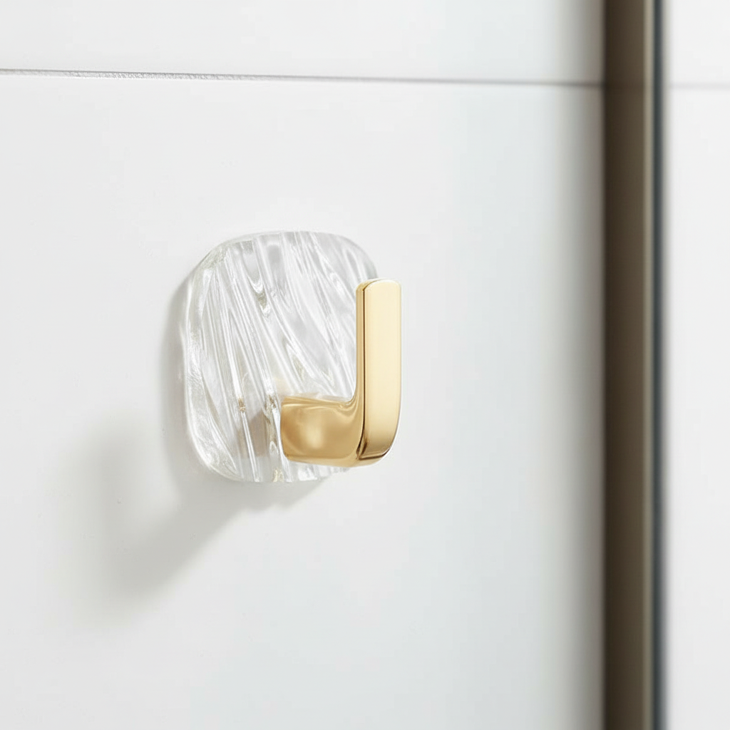 Clear Plastic Wall Hangers - AcryGrip - Pexav