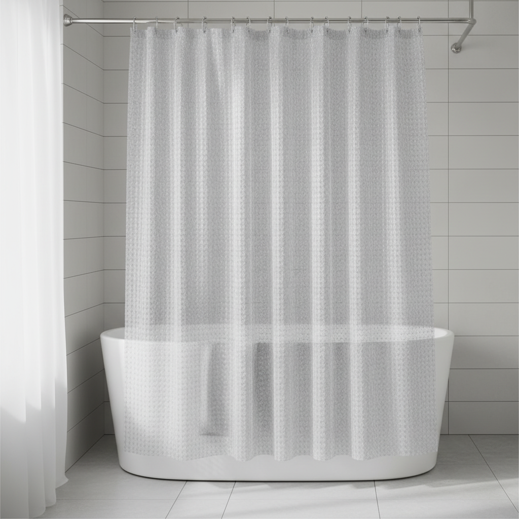 Clear Waterproof Bathroom Shower Curtain - Pexav
