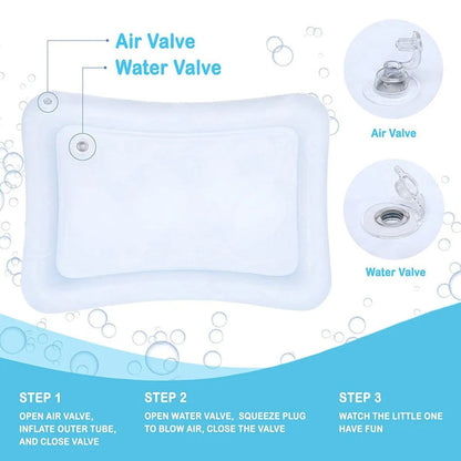 Tummy Time Water Mat, Safe for Babies & Toddlers, Foldable Easy to Clean