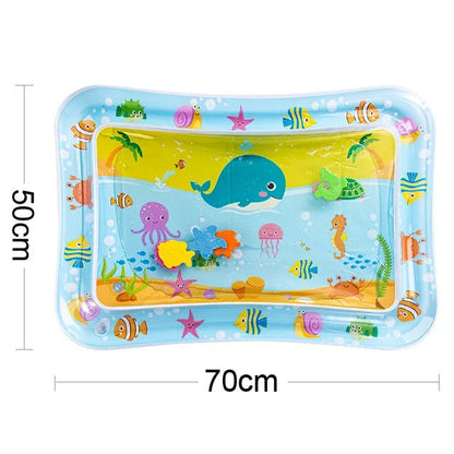 Tummy Time Water Mat, Safe for Babies & Toddlers, Foldable Easy to Clean