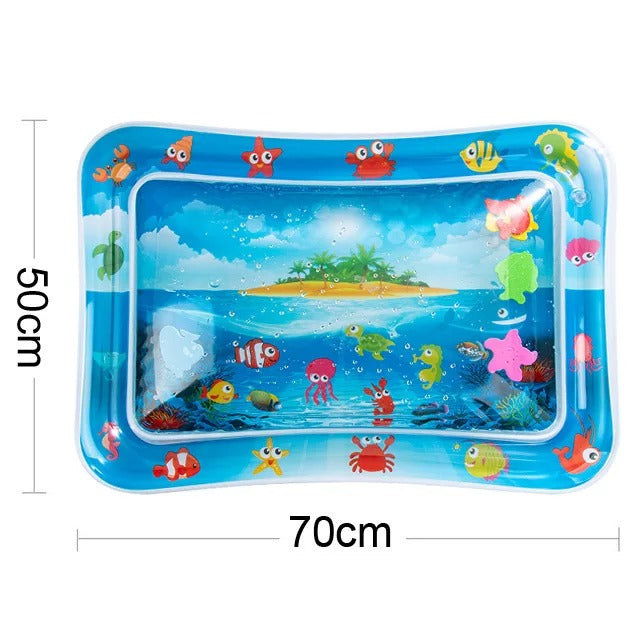 Tummy Time Water Mat, Safe for Babies & Toddlers, Foldable Easy to Clean