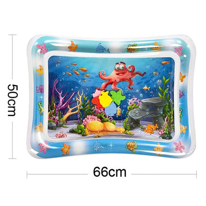 Tummy Time Water Mat, Safe for Babies & Toddlers, Foldable Easy to Clean