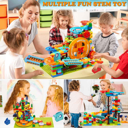 Turntable Marble Race, Creative Assembly, Vibrant Music, Stimulating Imagination, Safe for Ages 3+