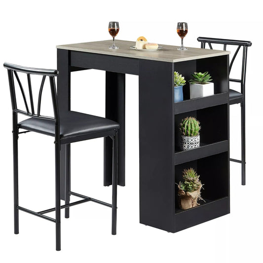 Compact 2 Seat Pub Table Set - Pexav