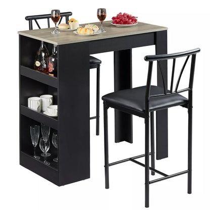 Compact 2 Seat Pub Table Set