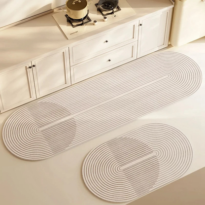 Waterproof Non-Slip Kitchen Floor Mat with Stripes - Pexav