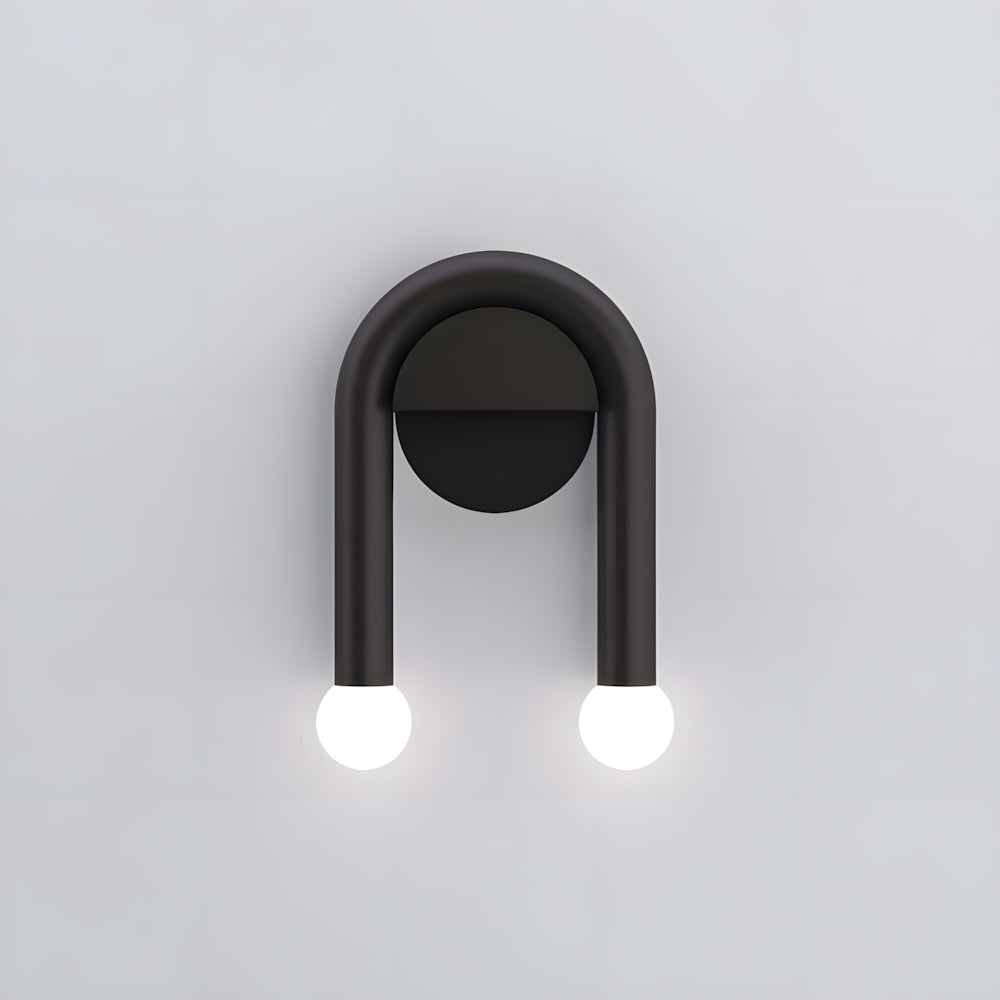 Contemporary Double Arm Metal Wall Lamp - Pexav