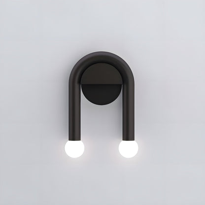 Contemporary Double Arm Metal Wall Lamp - Pexav