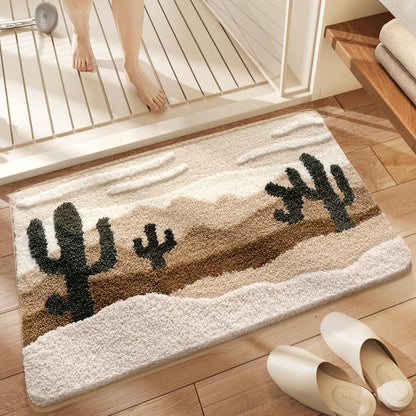 Ultra-Plush Nature-Inspired Rug with Non-Slip Backing – Soft Microfiber for Bedrooms and Bathrooms, Available in Medium and Large Sizes 3