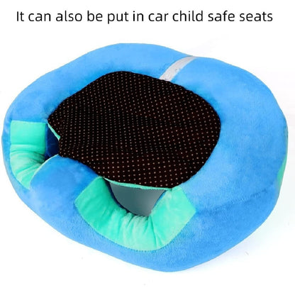 Ultra-Soft Plush Baby Floor Seat for Cozy Support, Skin-Friendly, Vibrant Colors, Safe for Babies 3 Months+