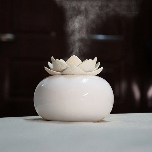 Compact Essential Oil Diffuser with Modern Ceramic Look - Pexav