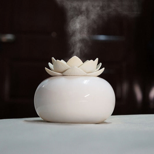 Compact Essential Oil Diffuser with Modern Ceramic Look - Pexav