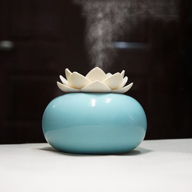 Ultrasonic Aroma Diffuser with Matte Ceramic Design, 200ml Electric Diffuser for Essential Oils, Calming Mist for Home or Office 5