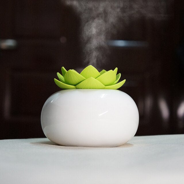 Ultrasonic Aroma Diffuser with Matte Ceramic Design, 200ml Electric Diffuser for Essential Oils, Calming Mist for Home or Office 8