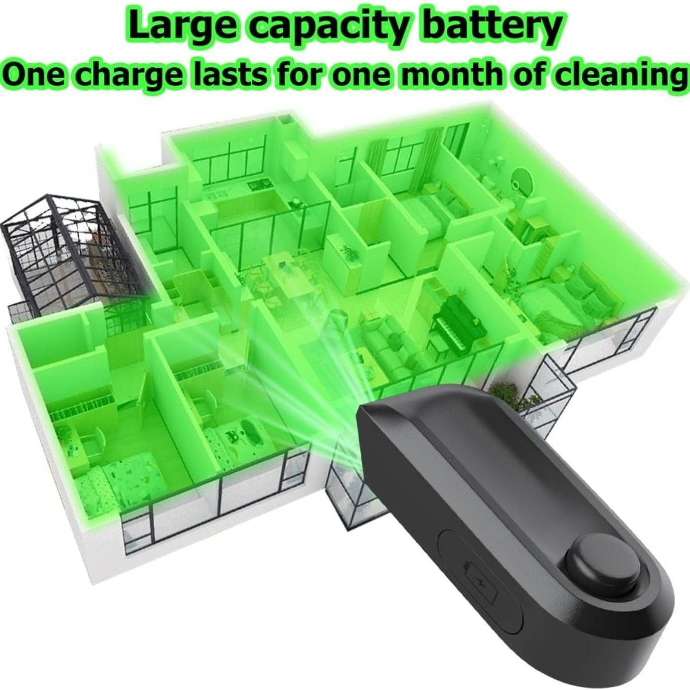 Universal Dust Detection Light with Green Laser Dust Detection, Rechargeable Battery, Waterproof Design