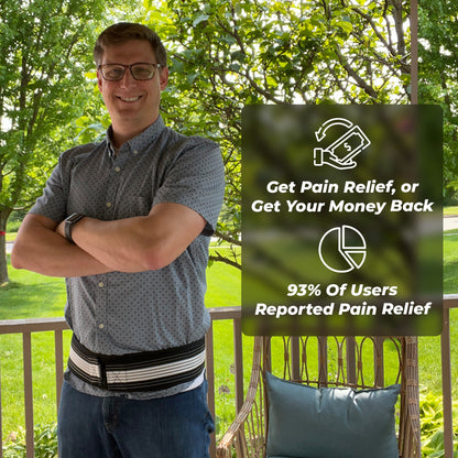 Comfortable Back Support Brace for Lower Back Pain Relief
