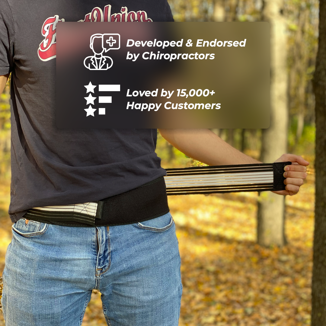 Comfortable Back Support Brace for Lower Back Pain Relief