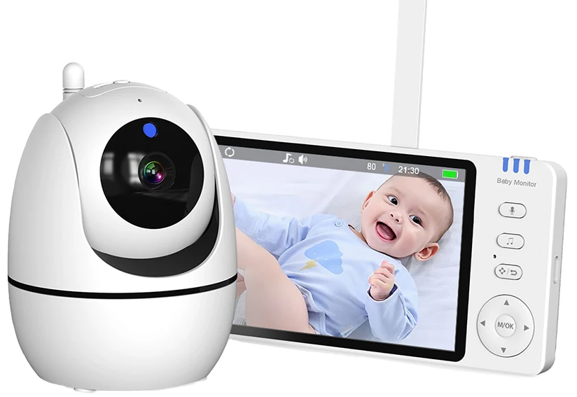 Compact HD Baby Video Monitor with Night Vision Camera - Pexav
