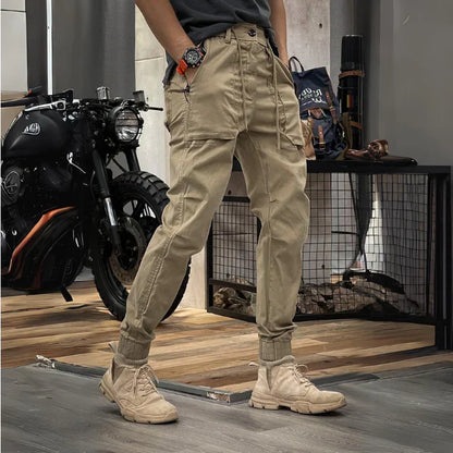 Men's Flexible Work Cargo Pants with Tool Pockets