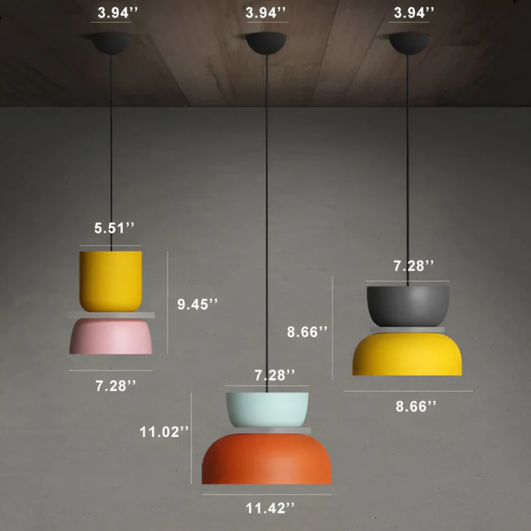 Bright Colorful LED Pendant Light