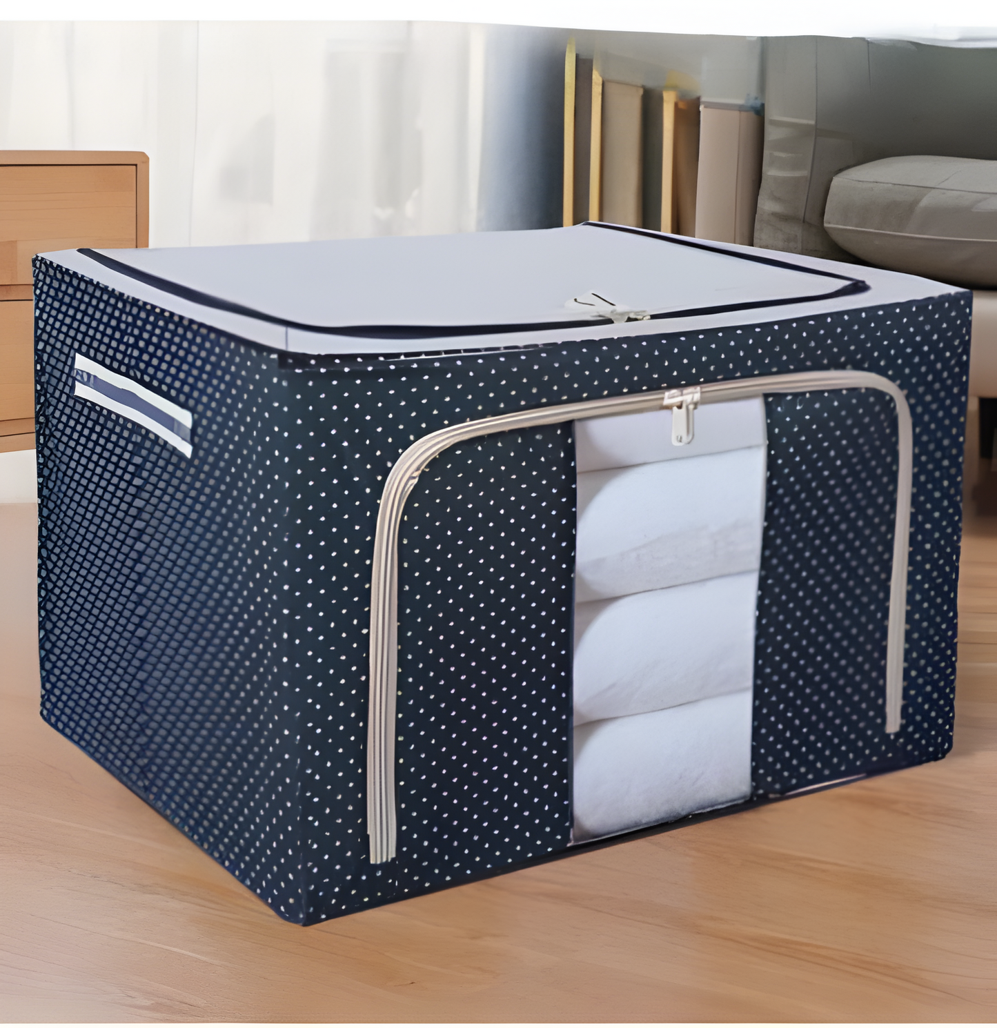 Collapsible Closet Storage Bin with Clear Window - Pexav