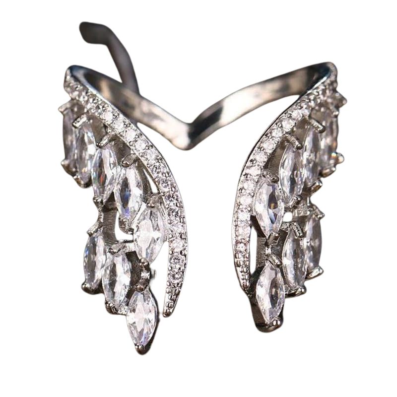 Beautiful Wing Shaped Ring and Bangle Set - Pexav
