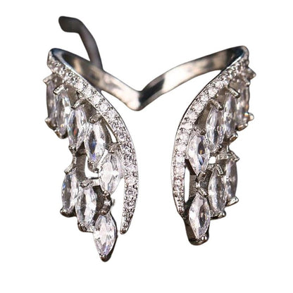 Beautiful Wing Shaped Ring and Bangle Set - Pexav