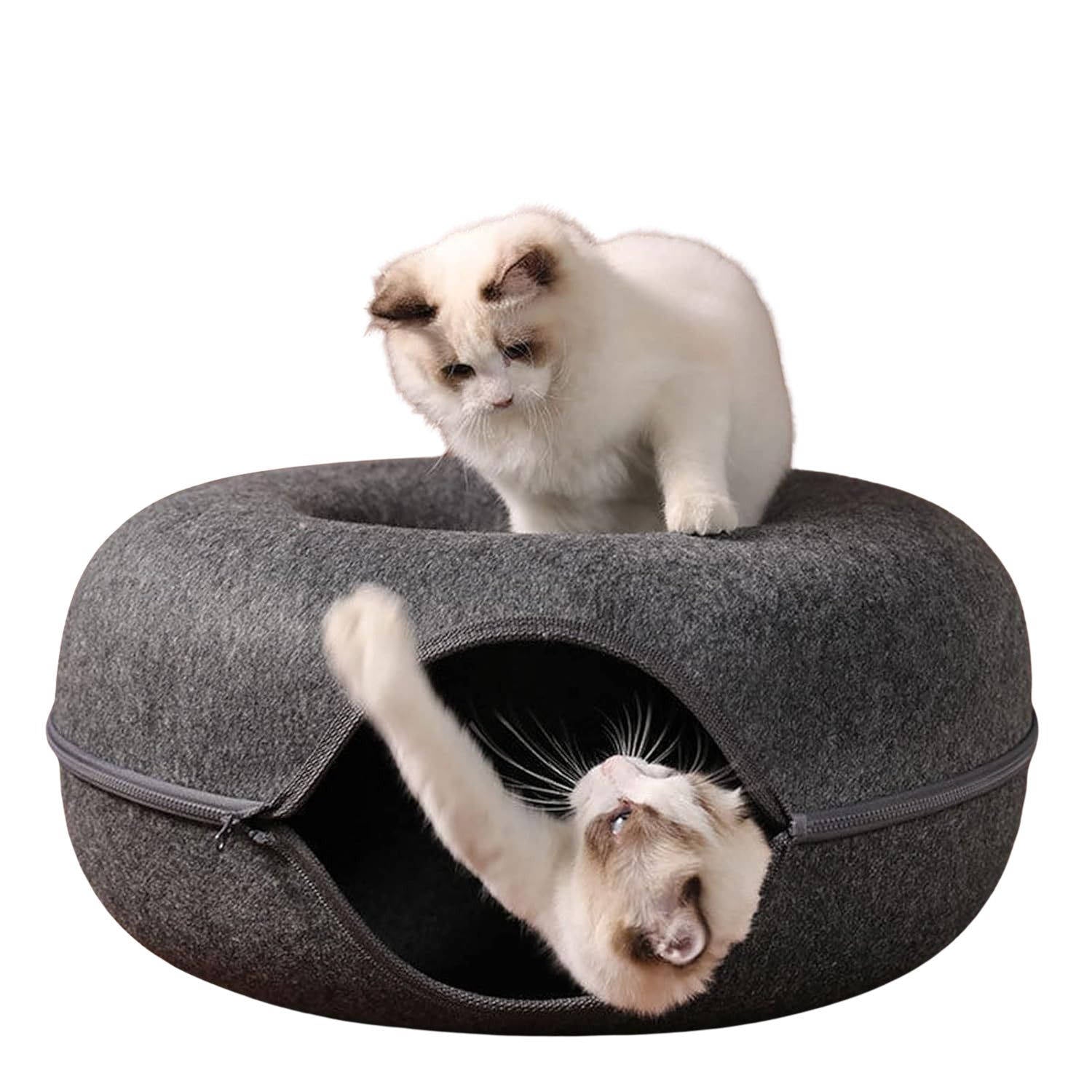 Comfy Round Cat Bed - Pexav