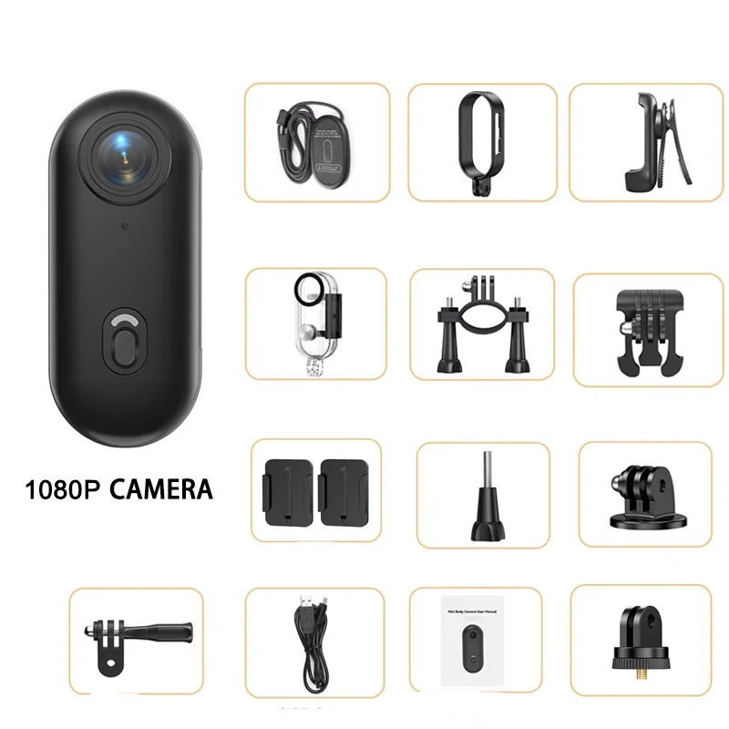 Small 4K WiFi Action Cam for Sports and Outdoor Use
