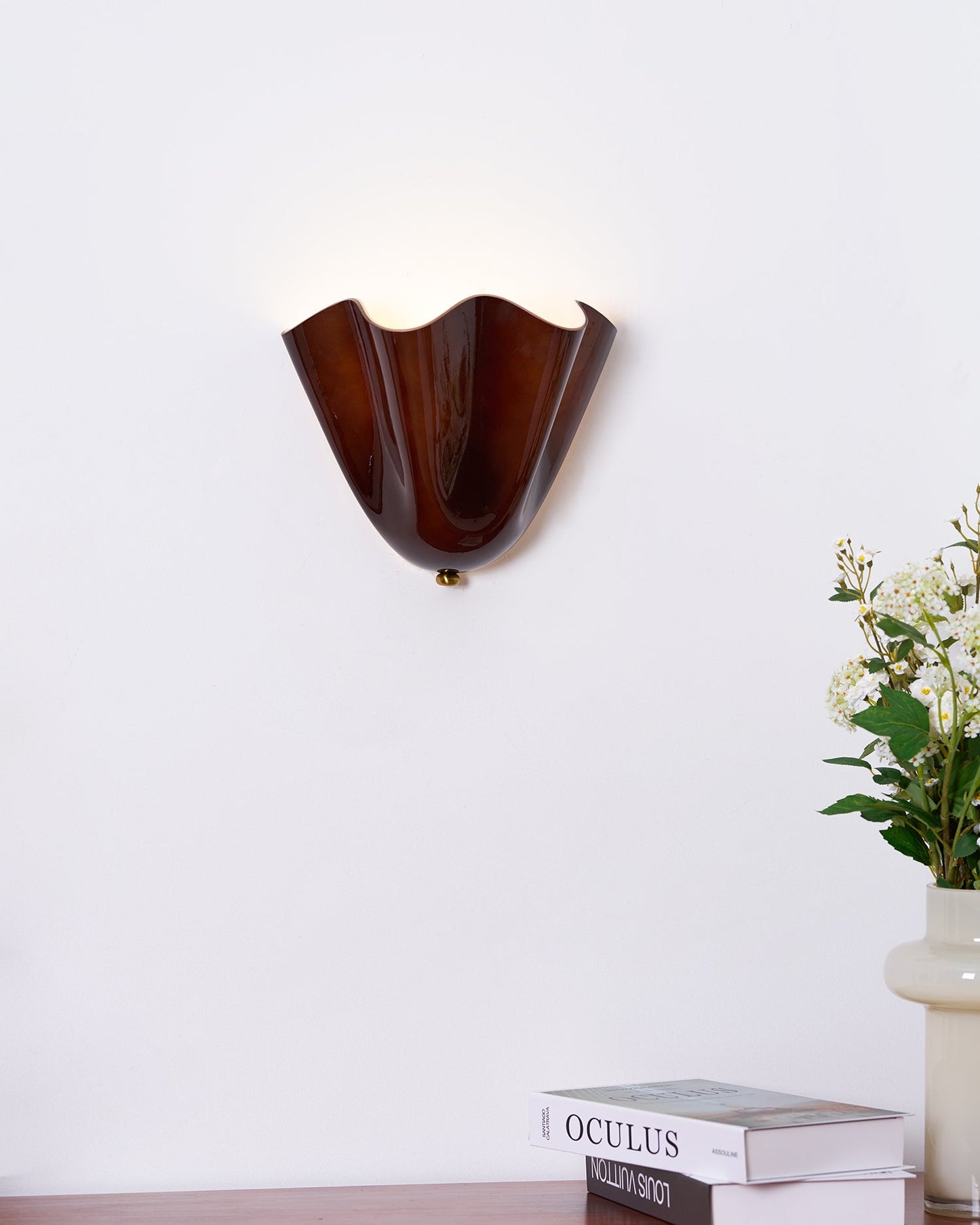 Elegant Floral Style Wall Lamp Soft Lighting