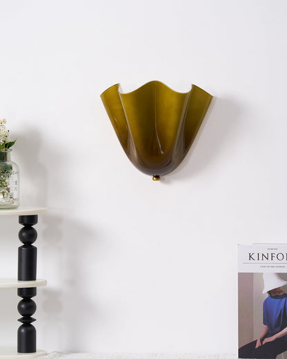 Elegant Floral Style Wall Lamp Soft Lighting