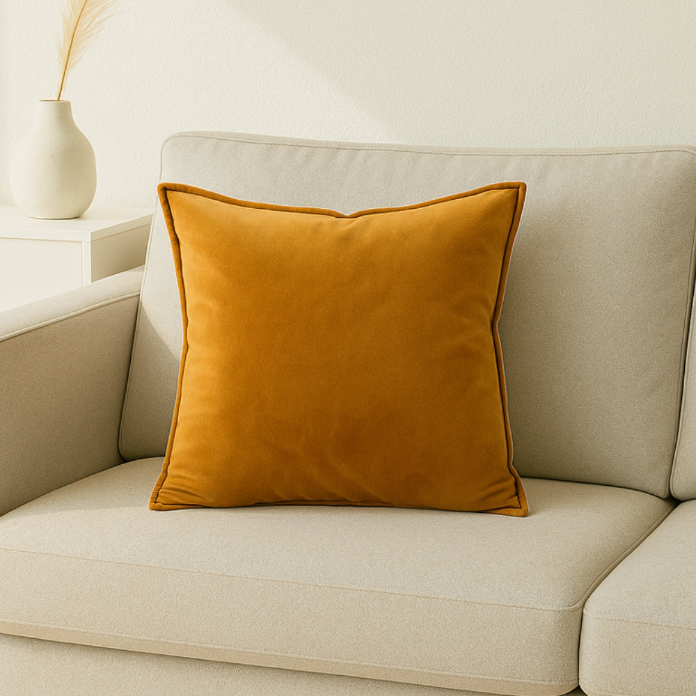 Soft Grey Velvet Pillow Cover 18x18 - Pexav