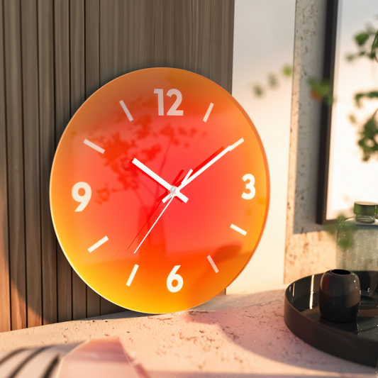 Colorful Silent Wall Clock - Beachy Home Decoration - Pexav