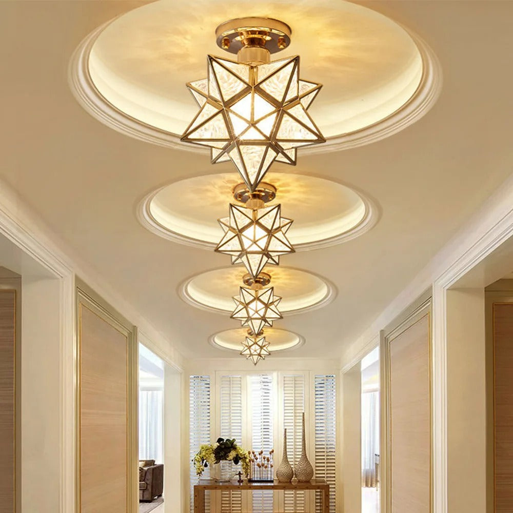 Classic Star Shaped Pendant Lamp