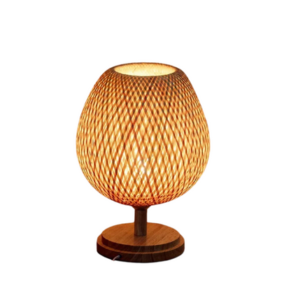 Rustic Wooden Table Lamp for Home Decor - Pexav