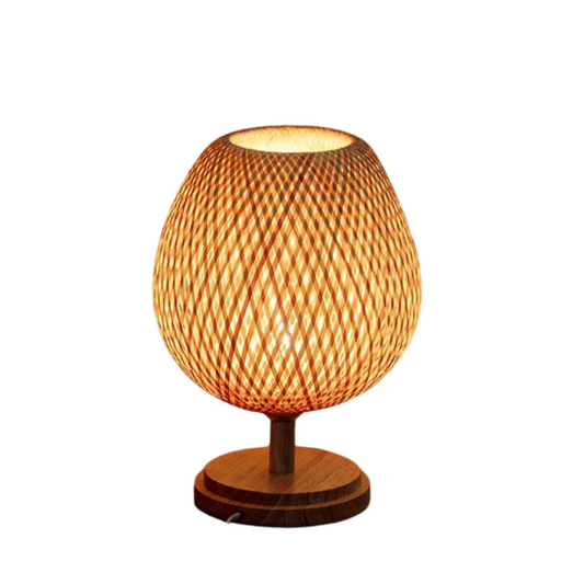 Rustic Wooden Table Lamp for Home Decor - Pexav