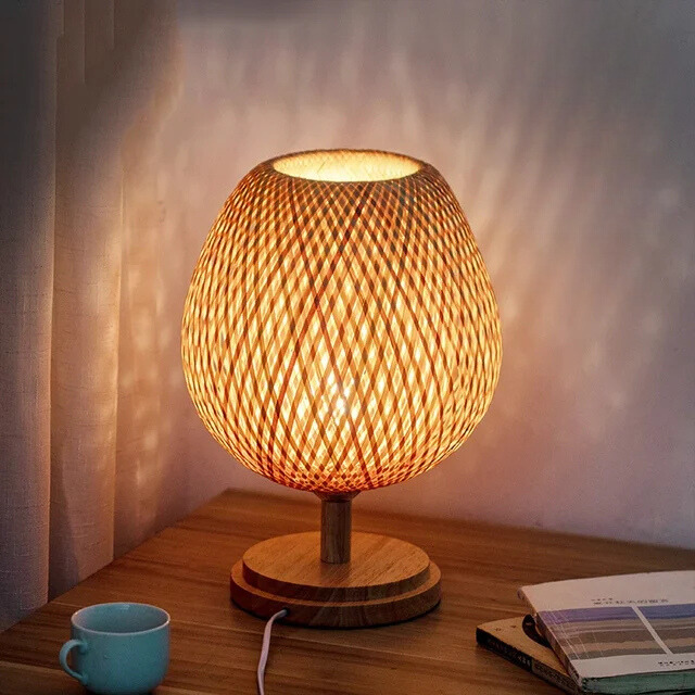 Vintage Bamboo Table Lamp for Living Room and Bedroom – Elegant Natural Design for Cozy Atmosphere 6