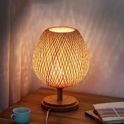 Vintage Bamboo Table Lamp for Living Room and Bedroom – Elegant Natural Design for Cozy Atmosphere 6