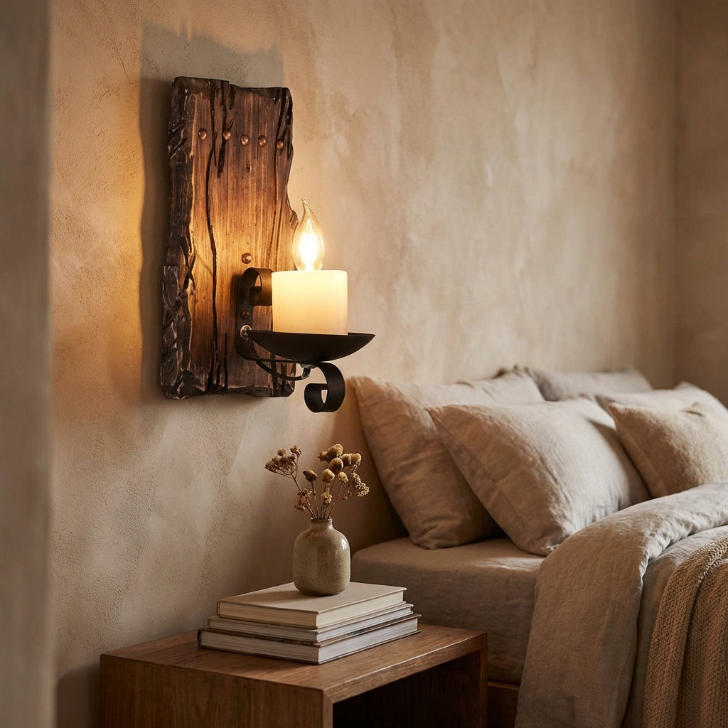 Classic Rustic Wall Light - Hearthleaf - Pexav