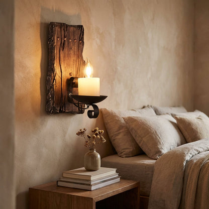 Classic Rustic Wall Light - Hearthleaf - Pexav