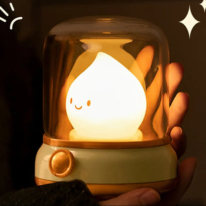 Vintage USB Night Light with Dimmable Function – Retro Decorative Lamp for Bedroom and Children’s Room 2