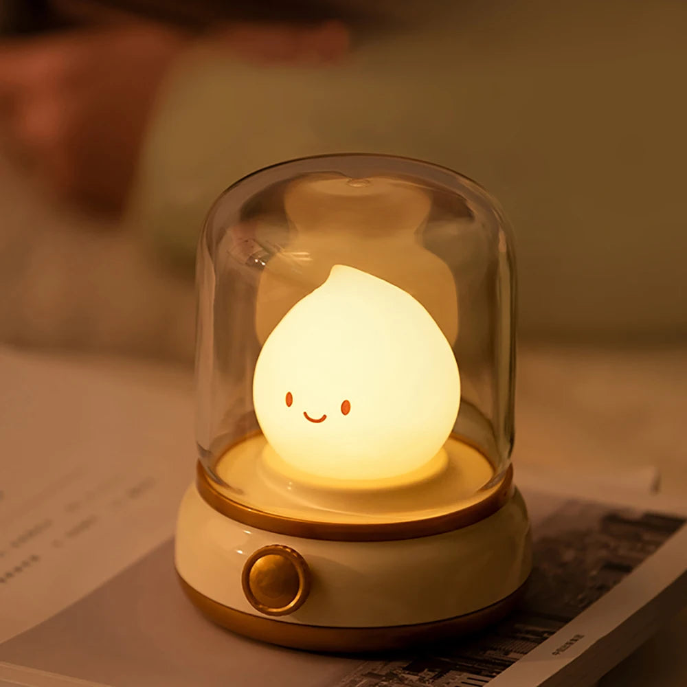 Vintage USB Night Light with Dimmable Function – Retro Decorative Lamp for Bedroom and Children’s Room 8