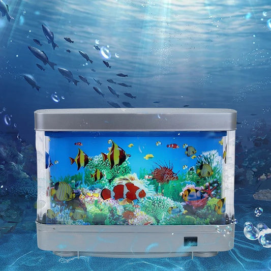 Colorful LED Aquarium Table Lamp for Home Decoration - Pexav