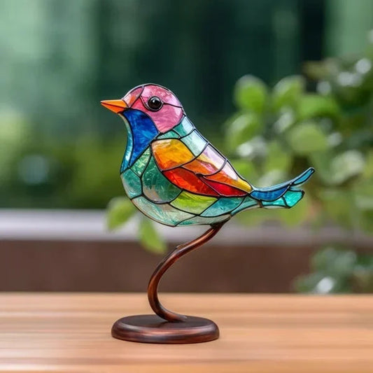 Colorful Glass Unique Table Lamp for Warm Lighting - Pexav