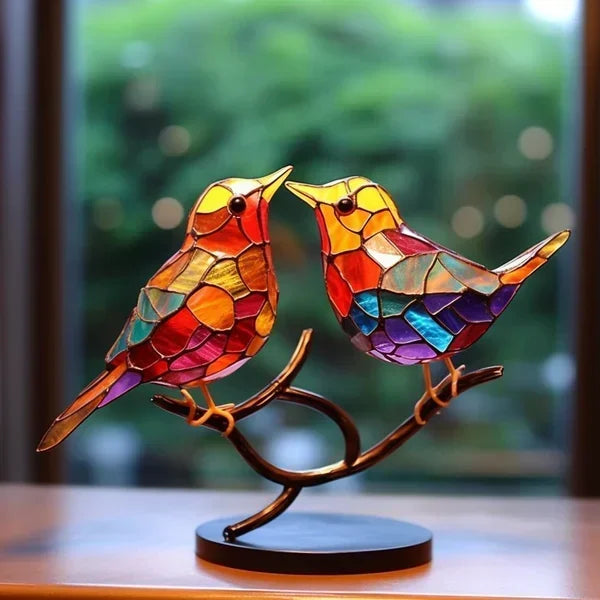 Colorful Glass Unique Table Lamp for Warm Lighting