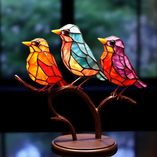 Colorful Glass Unique Table Lamp for Warm Lighting